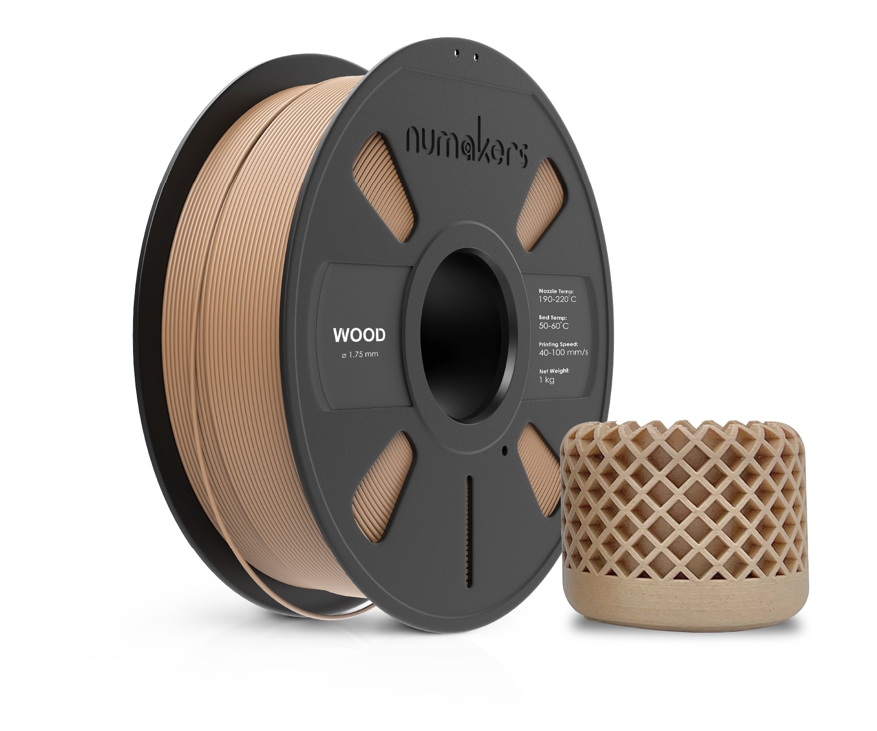 3D Printlife WoodPLAy Wood Filled PLA 3D Printer Filament